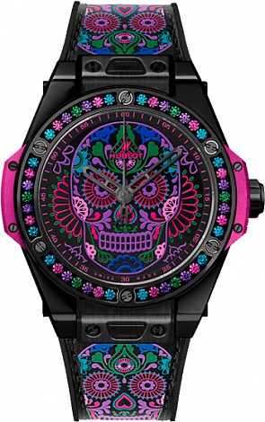 Hublot Calavera Catrina Black Ceramic 465.CX.1190.VR.1299.MEX18 watch Replica